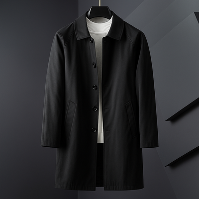 Mardo’s Luciano Trench – Modern Men’s Longline Coat for Transitional Weather