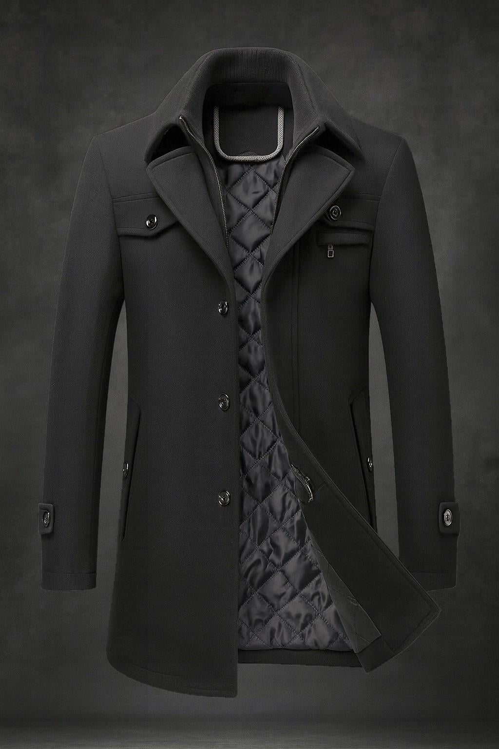 Mardo’s Fairmont Coat – Tailored Wool Blend Overcoat for Refined Winter Style
