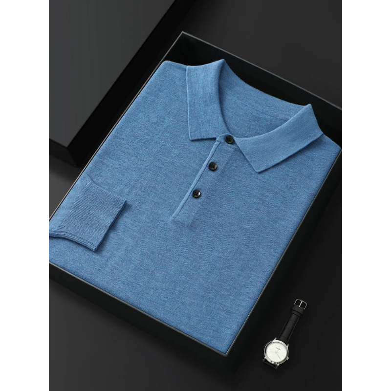 Mardo’s Merino Cashmere Polo Sweater – Luxurious Knitwear for Men