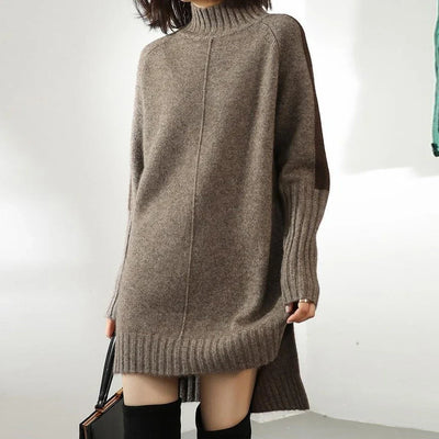 Cascade Knit Sweater Dress