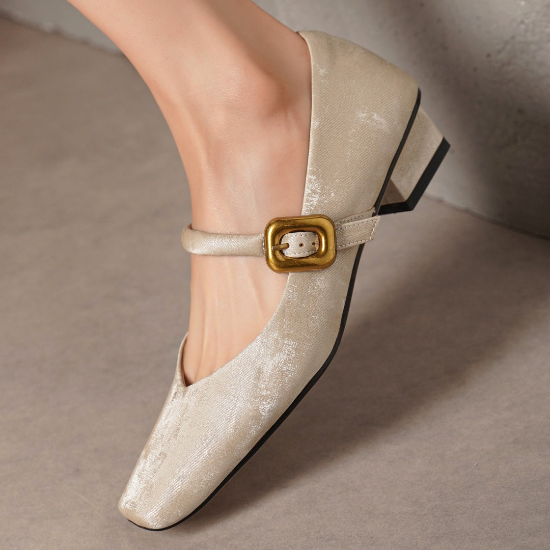 Mardo’s Dahlia Velvet Heels – Elegant Block Heels for Women