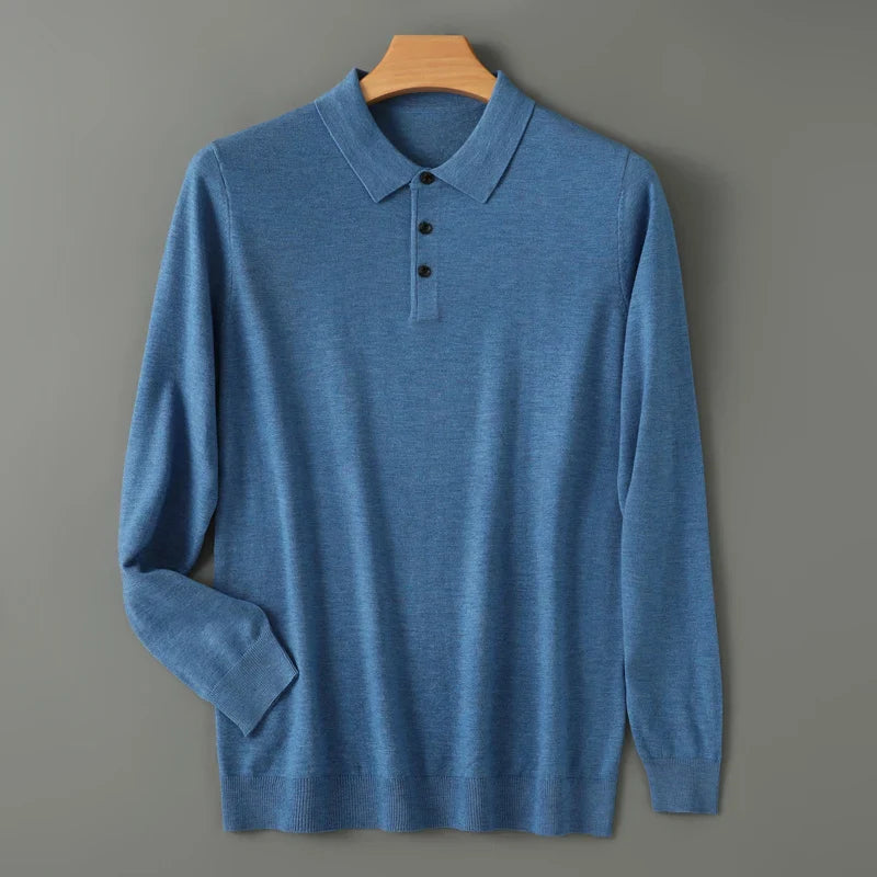 Mardo’s Merino Cashmere Polo Sweater – Luxurious Knitwear for Men