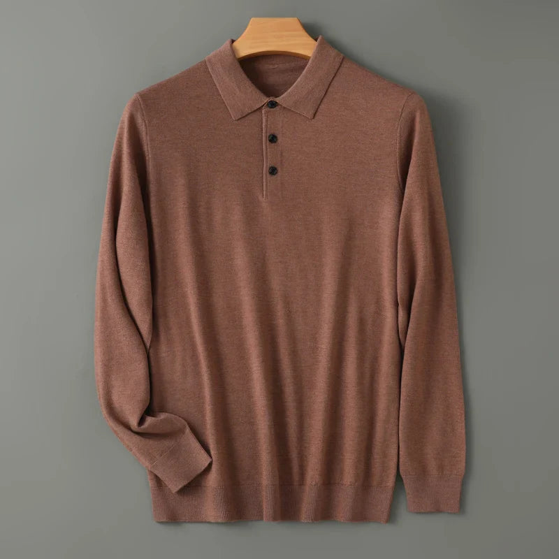 Mardo’s Merino Cashmere Polo Sweater – Luxurious Knitwear for Men