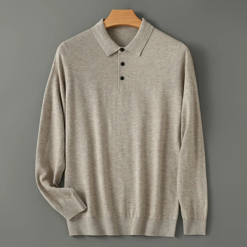 Mardo’s Merino Cashmere Polo Sweater – Luxurious Knitwear for Men