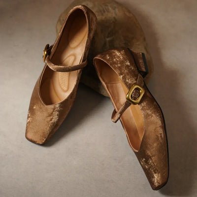 Mardo’s Dahlia Velvet Heels – Elegant Block Heels for Women