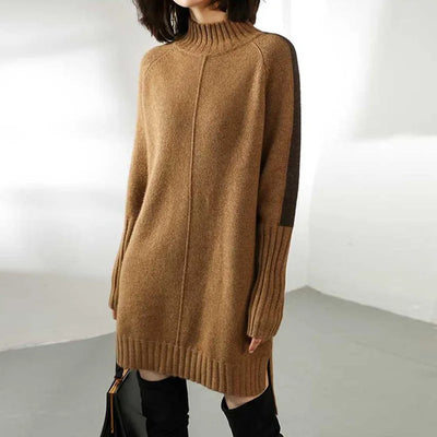 Cascade Knit Sweater Dress