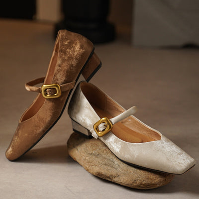 Mardo’s Dahlia Velvet Heels – Elegant Block Heels for Women