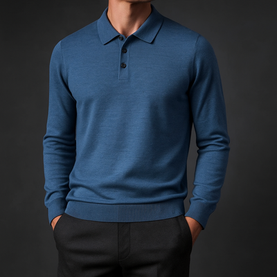 Mardo’s Merino Cashmere Polo Sweater – Luxurious Knitwear for Men