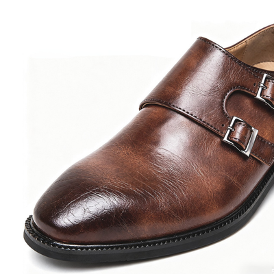 Mardo’s Regent Monk Loafers – Classic Double Strap Dress Shoes for Men